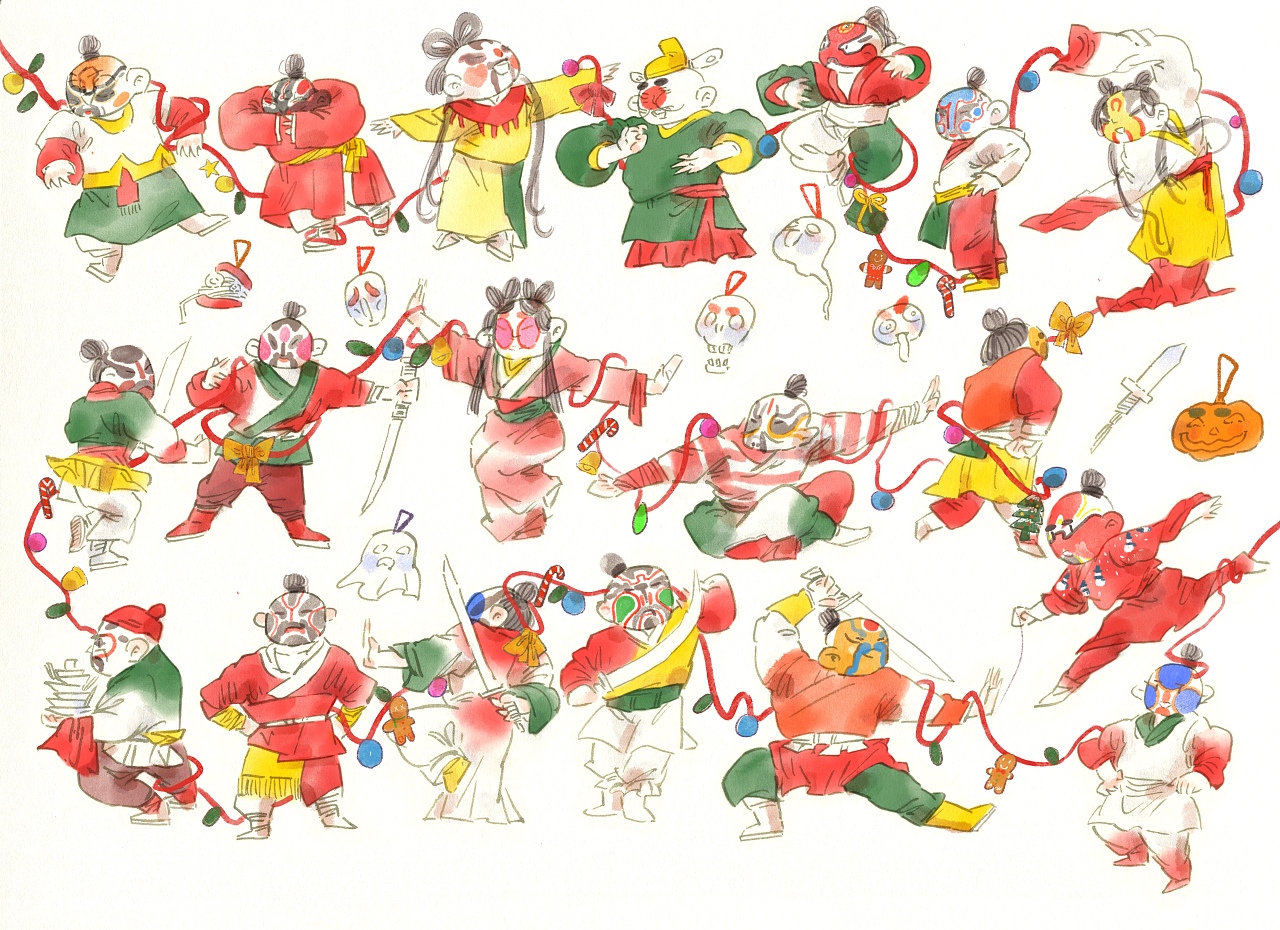 國(guó)風(fēng)人物手稿與插畫(huà) 子木繪文藝創(chuàng)作的商業(yè)價(jià)值與藝術(shù)探索